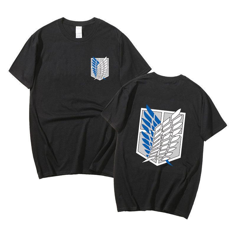 Japanese Anime T Shirt Scouting Legion Clothes Shingeki No Kyojin Tee Shirt Attack On Titan Giant Short-sleeve T-shir Unisex Women
