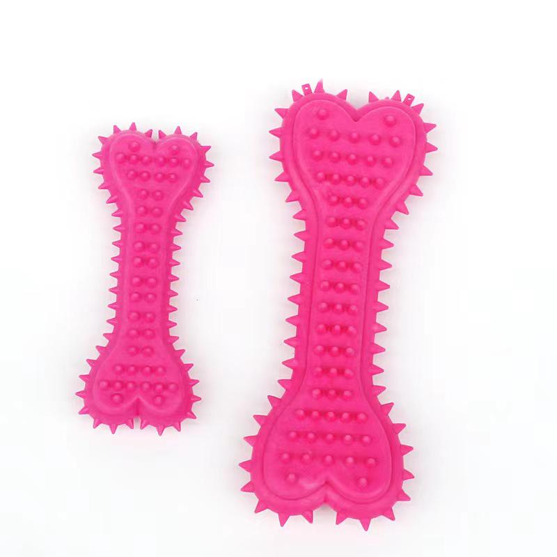 

Резиновые косточки и игрушки для прорезывания зубов в форме сердца с шипами для собак - маленькие и большие Small Heart-shaped Spiky Bone (Bulk)