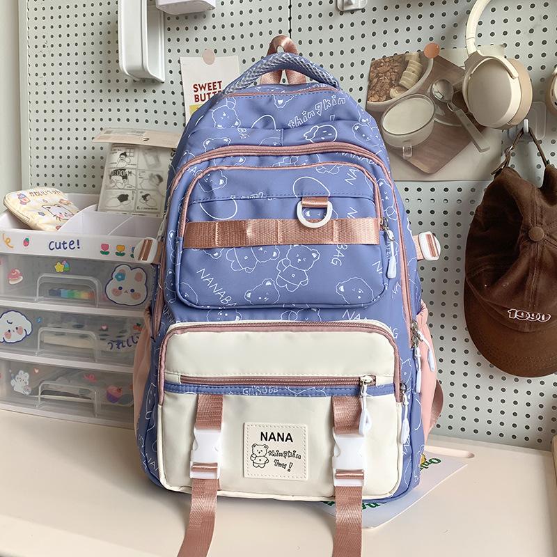 Grundschulmädchen  Hoher Wert Mittelschülerin Gymnasiastin  Studentin  Süßer Rucksack