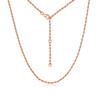 Timeless Braided Rope Chain Necklace 925 Sterling Silver With Multiple Colors Plating 2mm Rope Chain Perfect Layering Rope Chain