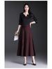 2026 Spring Women's High Waist A-Line Mid-Length Skirt with Wide Hem