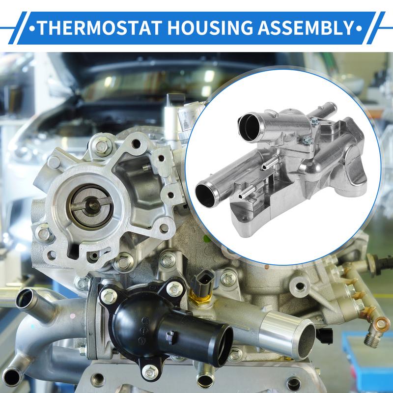 X Autohaux No.256002G600 Upgraded Aluminum Thermostat Housing for Hyundai Sonata 2008-2010