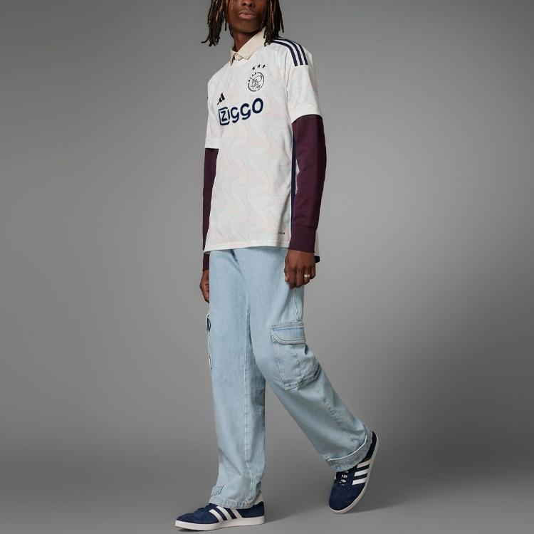 adidas Ajax Soccer Jerseys Men's Bright White Moderate HZ7717