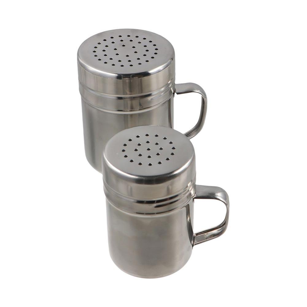 with Handle and Lid Salt Dispenser 304 Stainless Steel Condiment Container Spice Bottles Sugar