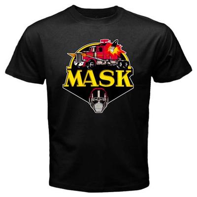 MASK M.A.S.K Retro 80s Cartoon Men's T-Shirt Women's Tee Top Unisex Black Size S-5XL
