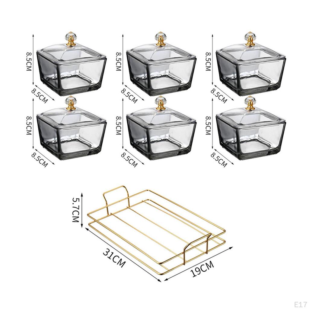 Geteilte Obstplatte Vorspeisen Serviertablett Snackschalen Mehrere Fächer mit Deckel Kreativ Klar