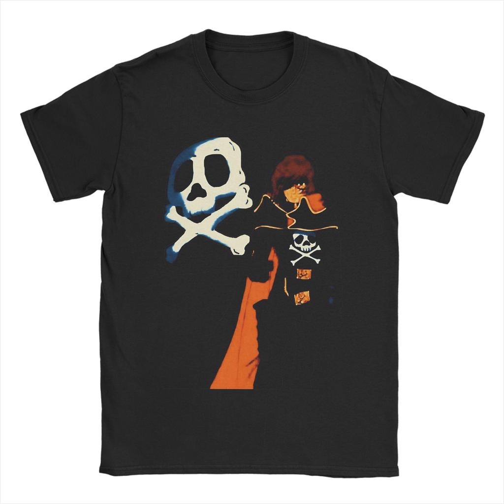 Unisex Women Print Space Pirate Captain Harlock Albator T Shirt Tee 100 Cotton  Tshirts Clothes