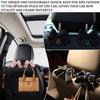 2PCS Purse Hook for Car, Car Seat Headrest Hooks, Cute Bow Car Rear Seat Storage Hooks for Purses and Bags, Universal Automotive Interior Decoration