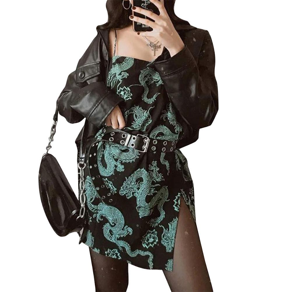 slim fit dress slacks Marlin Bodycon Dress in Dragon Flower Black and Mint