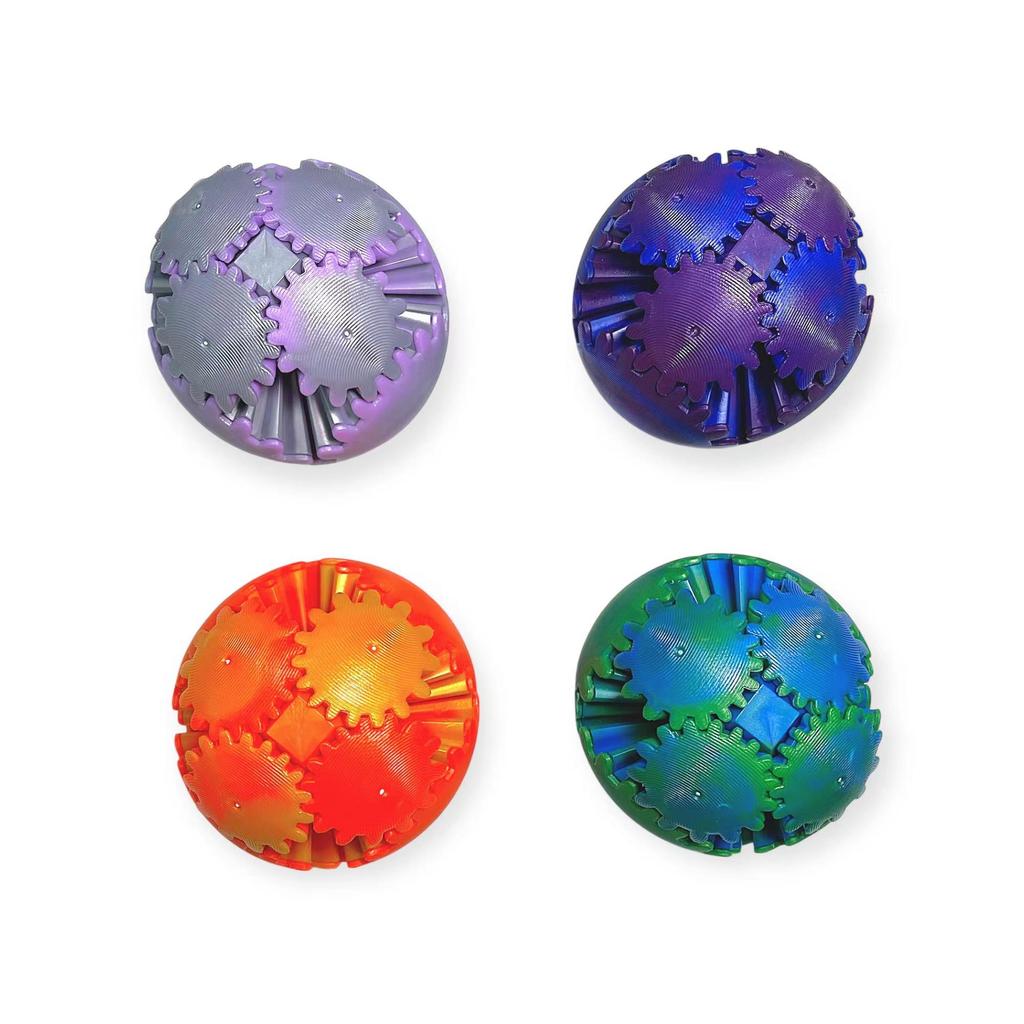 3D Colorful Gear Ball Figurine: Rotating Creative Toy for Kids