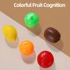 1pc Colorful Fruit Shape Puzzle Toy Interactive Early Learning Game for Youngsters, Enhances Focus, Shape Color Recognition, Safe Plastic Material
