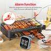 Kabelloses Fleischthermometer, LCD, digitales Grillthermometer mit Alarm, 6 Sonden, magnetisch, 164 Fuß BT