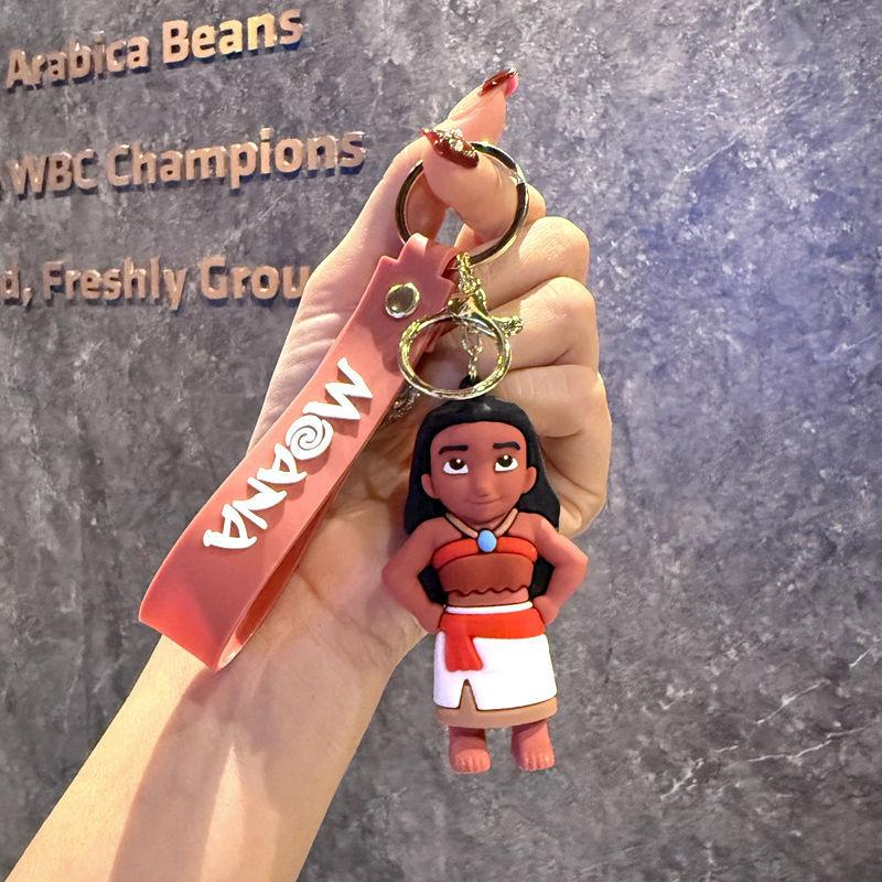 

Cartoon Movie Figure Keychain Cute Moana Maui Modeling Doll Keychain Bag Pendant Car Key Accessories Gifts