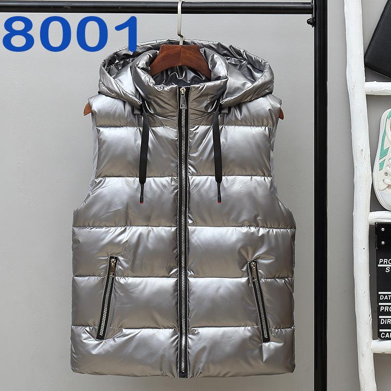 

Мужской жилет, Мужской жилет из пухового хлопка, Теплый жилет, Легкая майка-куртка, Модный для весны, осени и зимы M серый