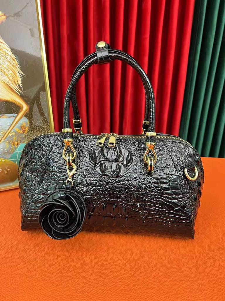 Crocodile Pattern Premium Handbag Women'S Shoulder Messenger Bag Large Capacity Crocodile Pillow Bag