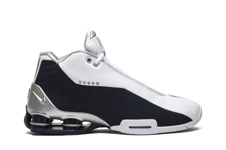 Nike Shox BB4 White Silver Navy