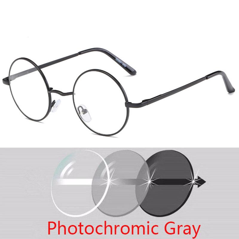 Classic Round Small Metal Frame Glasses Prescription 0 -0.5 -1.0 -2.0 To -6.0
