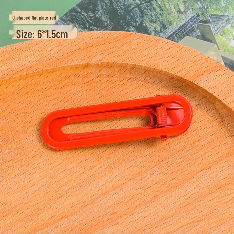 

Christmas Cartoon Hair Clip: Red Alloy Bobby Pin for Girls