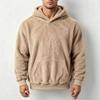 Herre Vinter Fleece Hettegenser
