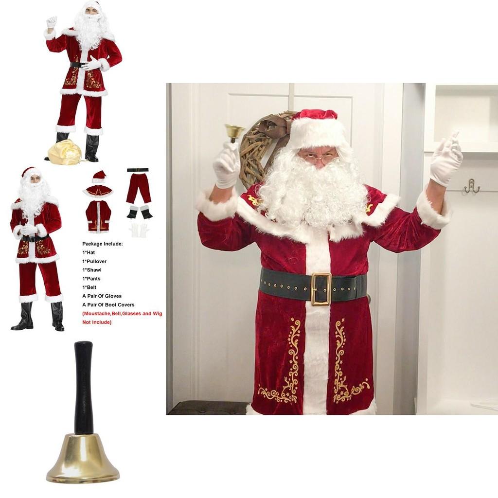 Plush And Cozy Santa Claus Costume Set Perfect For Christmas Festivities And Events