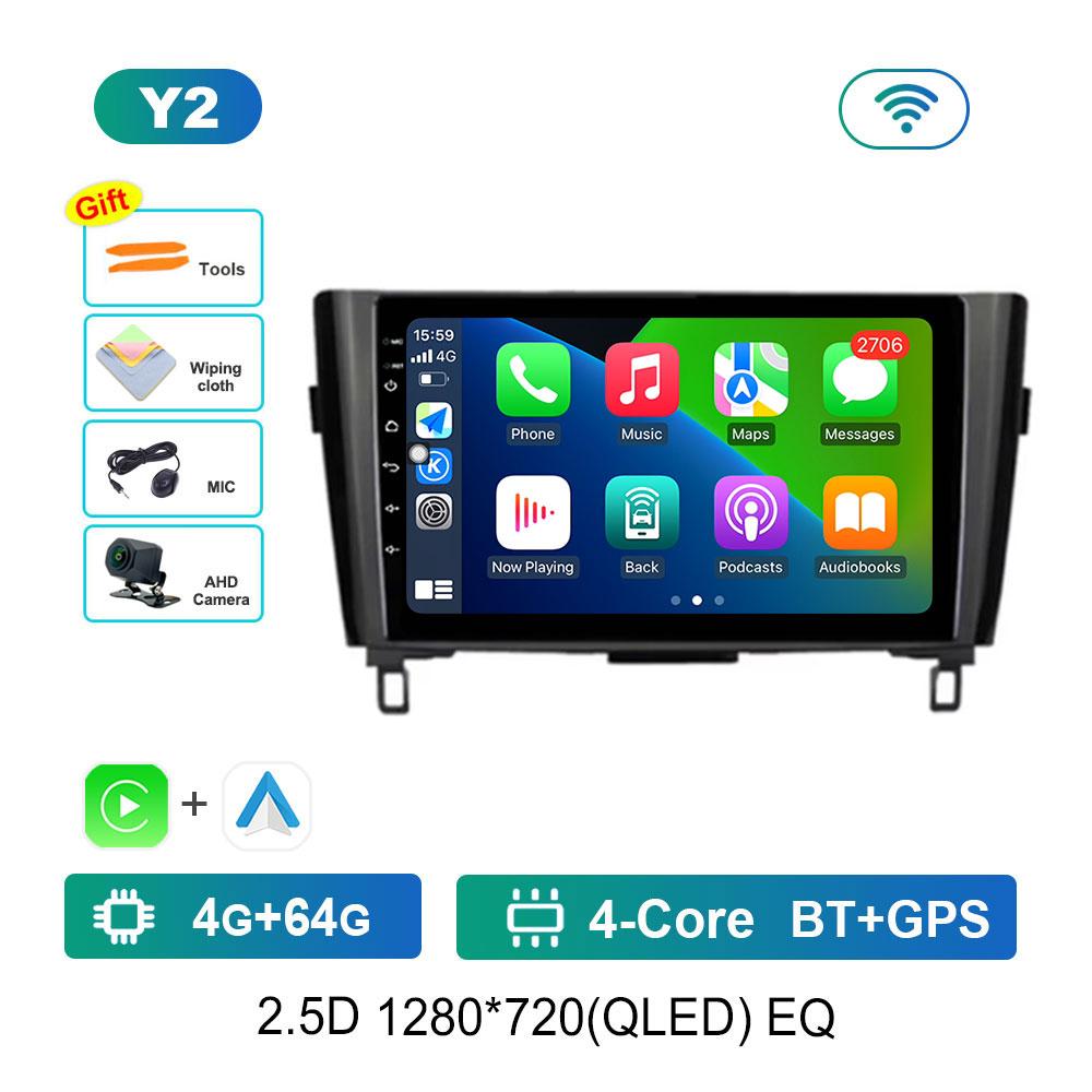 Player Multimedia Video Auto Stereo DSP Android 14 pentru Nissan Qashqai J11 X-Trail 3 T32 2014 - 2018 WiFi Navigație GPS Ecran HD