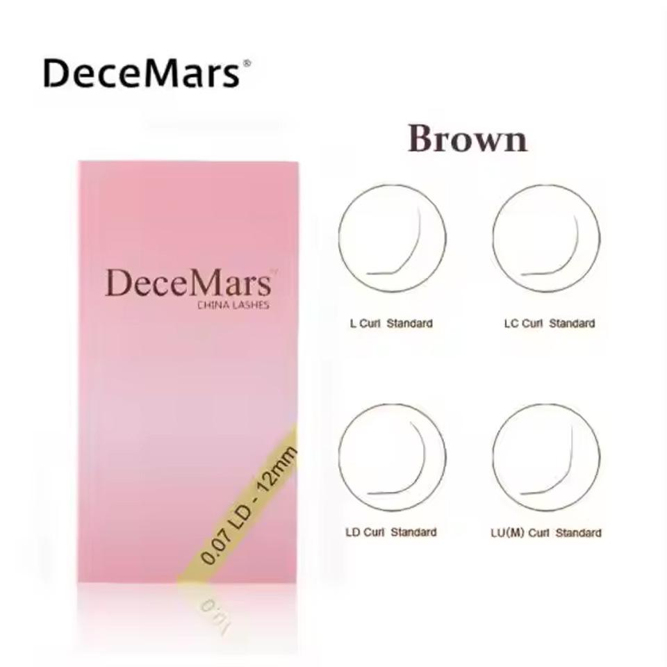 DeceMars L Curl False Eyelashes for Technicians: Classic Grafting & Extension.