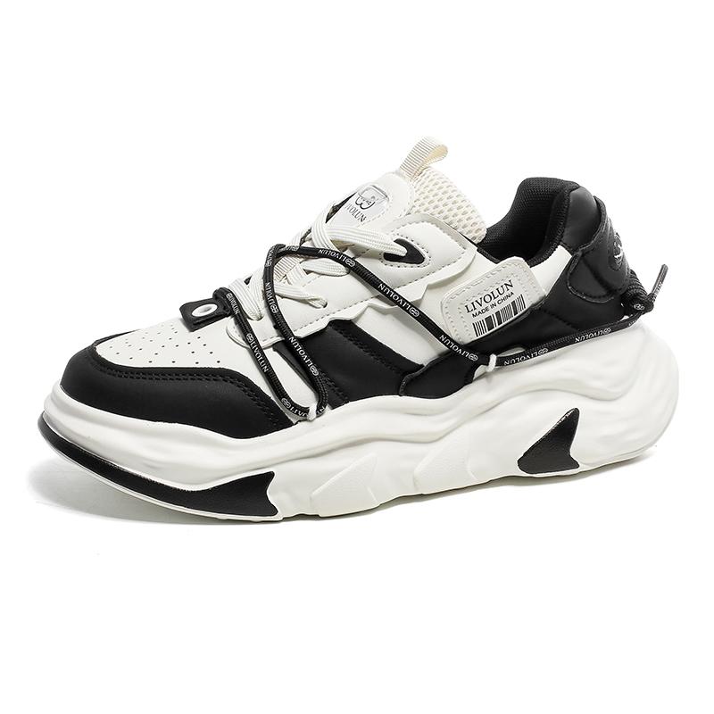 

Кожаные кроссовки унисекс для папы, мужские INS Trend, универсальная спортивная обувь на платформе, женская высококачественная уличная прогулочная обувь 36