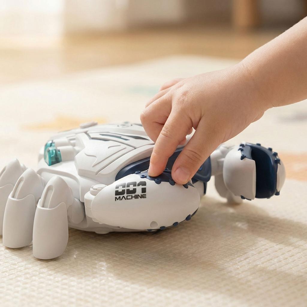 Electric Omnidirectional Crawling Toy With Lights And Spray Function For Children