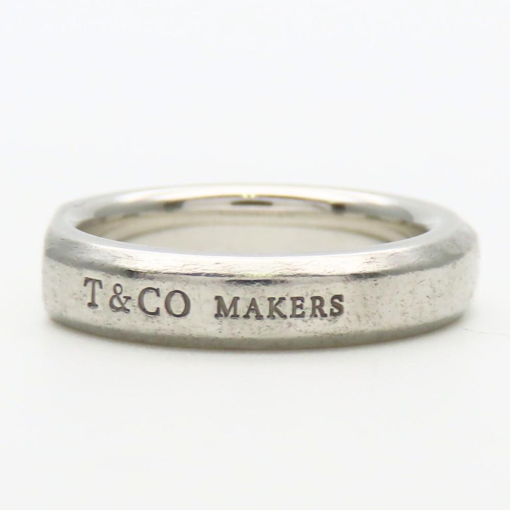 Used TIFFANY&Co. Ring Makers Narrow EU#49 Silver925 5.1g Silver Accessories