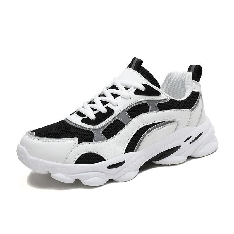Платформенные папины кроссовки, повседневные беговые кроссовки, весенне-летние низкие сетчатые, легкие кроссовки для бега, обувь 35