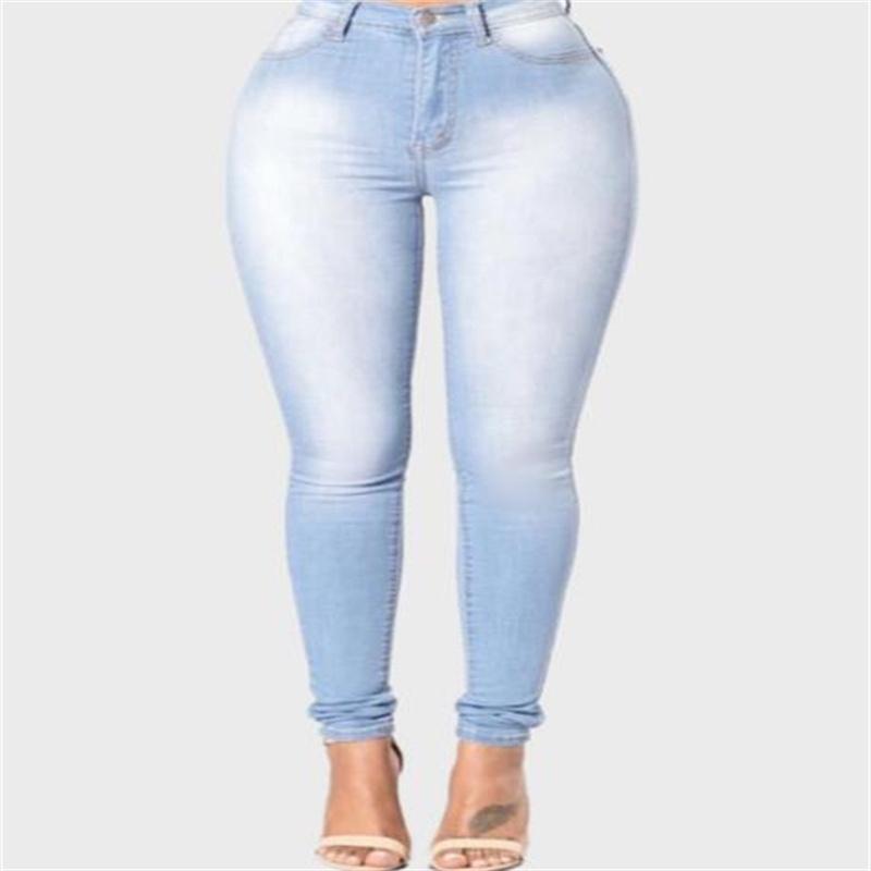 European and American Fashion Slim Fit Elastic Denim Women's Leggings