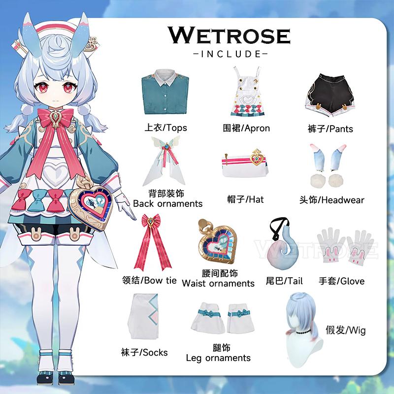 

Игра Genshin Impact Sigewinne Косплей Костюм Полный Комплект Хэллоуин Костюм Sigewinne Косплей Платье Униформа Наряд Женщины XL