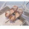 Summer Girls Closed-Toe Princess Sandals, Soft Sole Low Heel Performance Dress Shoes