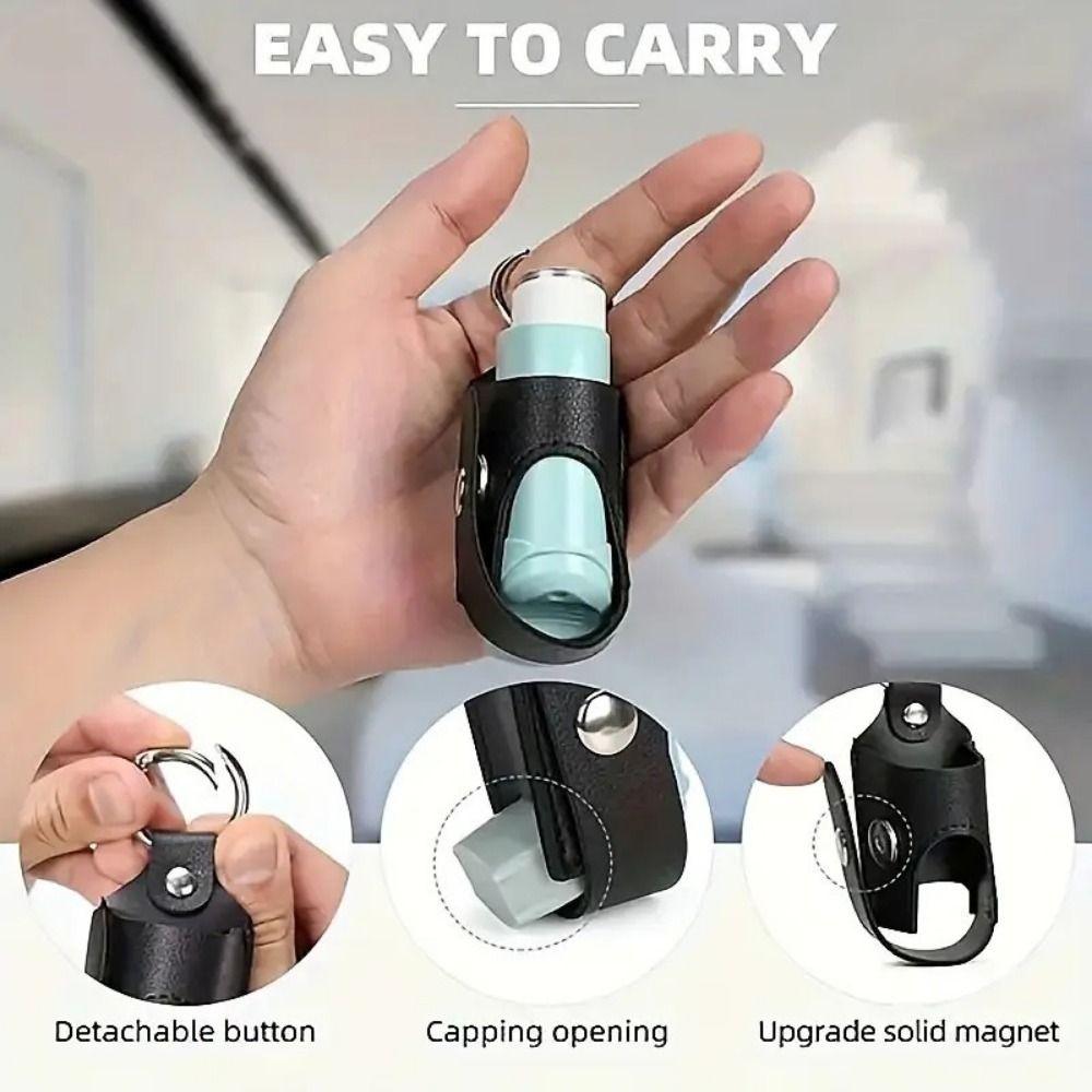 Lightweight Inhaler Spacer Holder Protective Inhaler Key Chain Practical Cough Storage Bag  Hiking