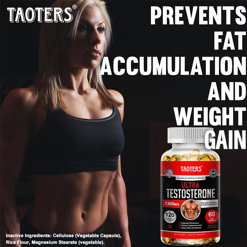 Men Supplement 1305mg Per Serving, 120 Vegetable Capsules, Herbs Blend, Non‑GMO Gluten‑Free Dairy‑Free