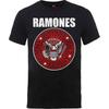 Ramones Red Fill Seal T-Shirt Black New