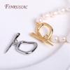20x15.5x26MM 18K Gold Plated OT Clasps,Dainty Brass End Beads Toggle Clasps,DIY Jewelry Supplies Bracelet Necklace OT Clasp