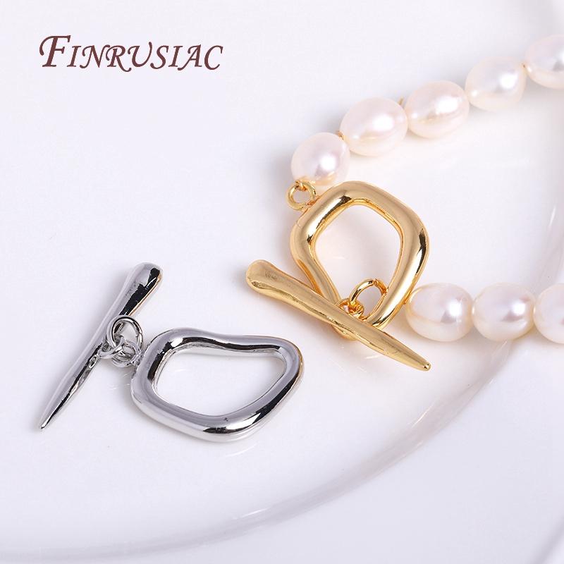 20x15.5x26MM 18K Gold Plated OT Clasps,Dainty Brass End Beads Toggle Clasps,DIY Jewelry Supplies Bracelet Necklace OT Clasp