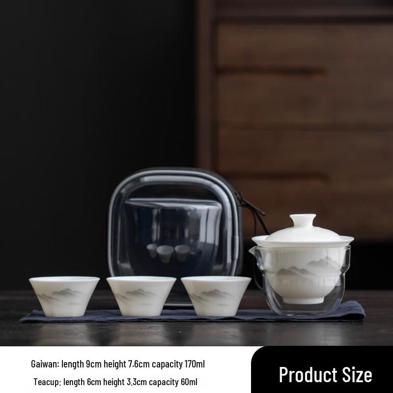 MUTTI Portable Ceramic Travel Tea Set
