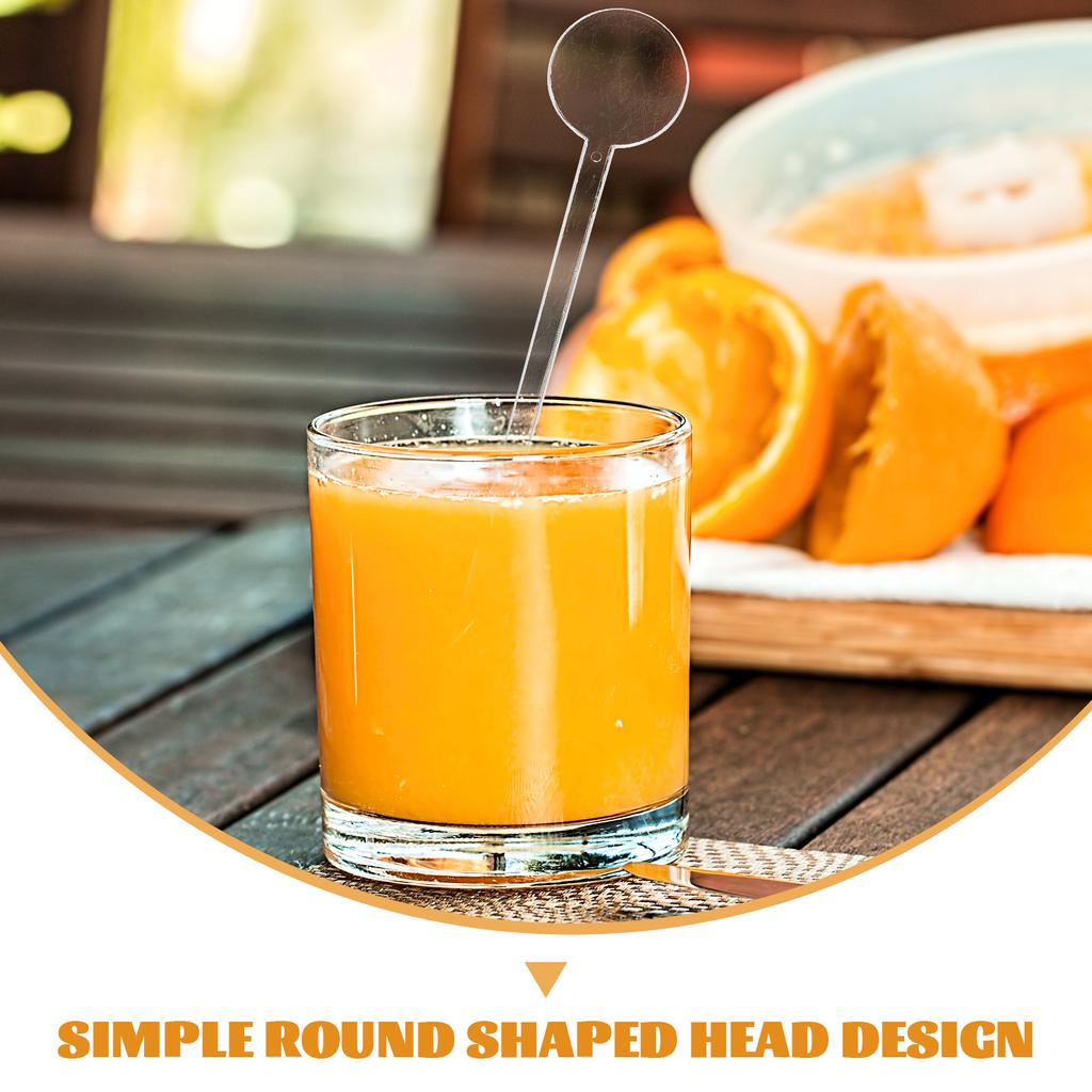 80 Pcs Drink Stirrers Beverage Stirrer Cocktail Sticks Plastic Swizzle Bars Bar Tools Bartending Accessories Mixing Rods