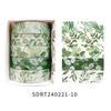 Spring Floral Washi Tape Set - 5 Rolls for Romantic Journals and Collages