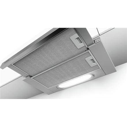 Bosch | Hood | Dft63Ac50 Series 4 | Energy Efficiency Class D | Telescopic | Width 60 Cm | 368 M³/H | Mechanical | Silver | Led