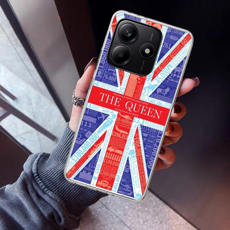 Union Jack England UK Flag Phone Case For Xiaomi Redmi Note 10 11 12 13 14 15 Pro Plus 11S 12S 14S 11T 11E 10S Soft TPU Back Cov