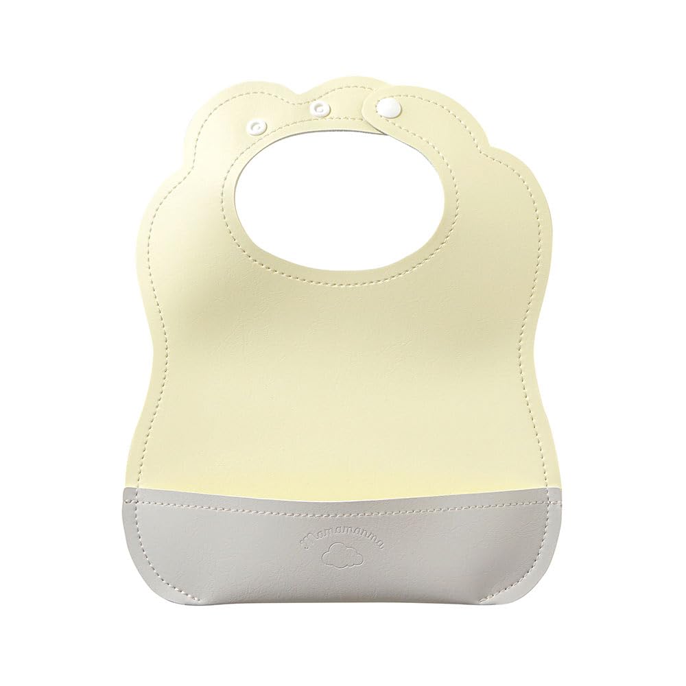 Dimowa Mealtime Marlow French One Size Apron, Bib, Vanilla, Baby,