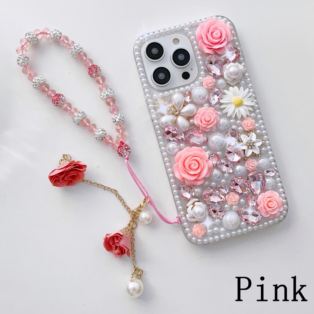 Luxury 3D Floral Phone Case For XiaoMi 15 Ultra 14 Pro 14T 14A Plus 13 Lite 13T 12 12T 12S 12X 5G Handmade Pearl Crystal Rhinestone Cover