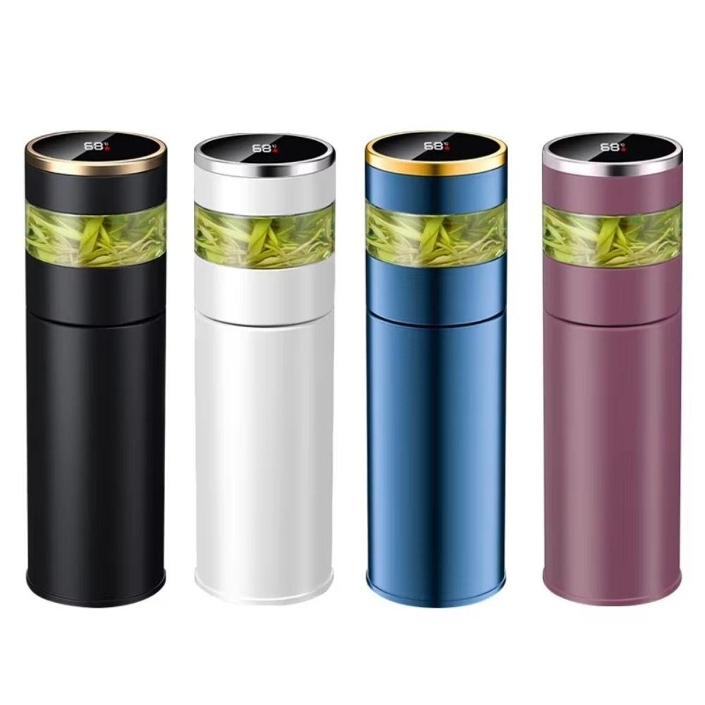 LED Temperaturanzeige Tee-Ei Thermoskanne Trennsieb Intelligenter Vakuumbecher Kaffee