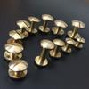 10pcs Craft Belt Wallet Solid Brass Leather Nail Rivets Chicago Screws