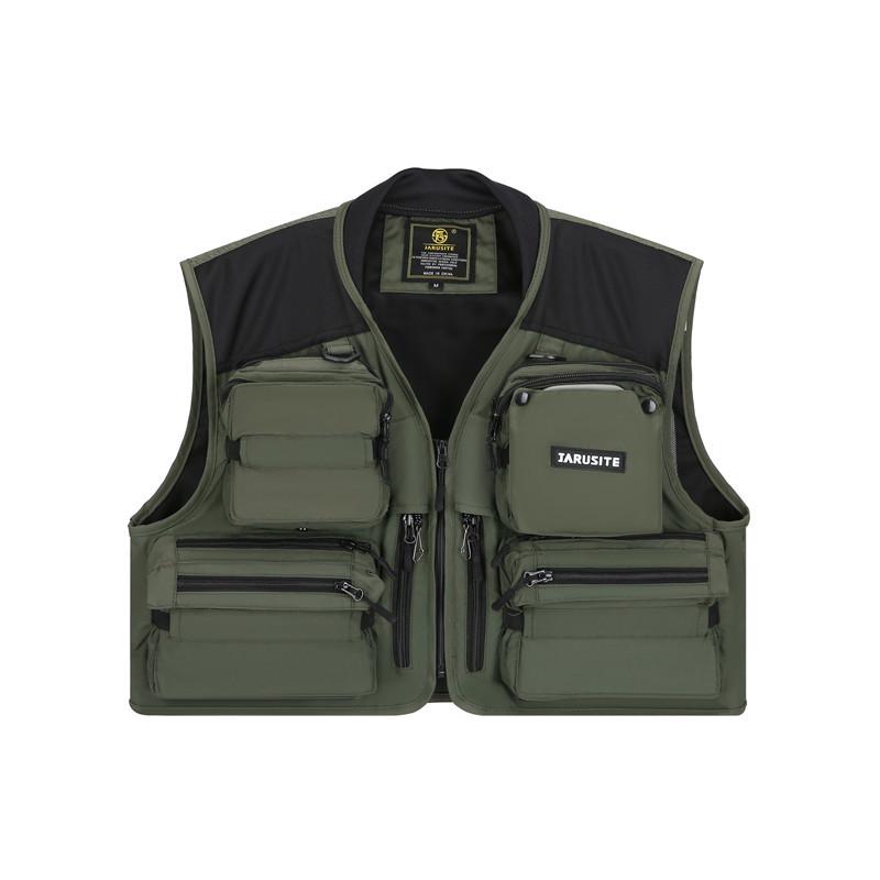 Gilet Professionale da Pesca a Mosca Staccabile da Uomo Jiaruiste