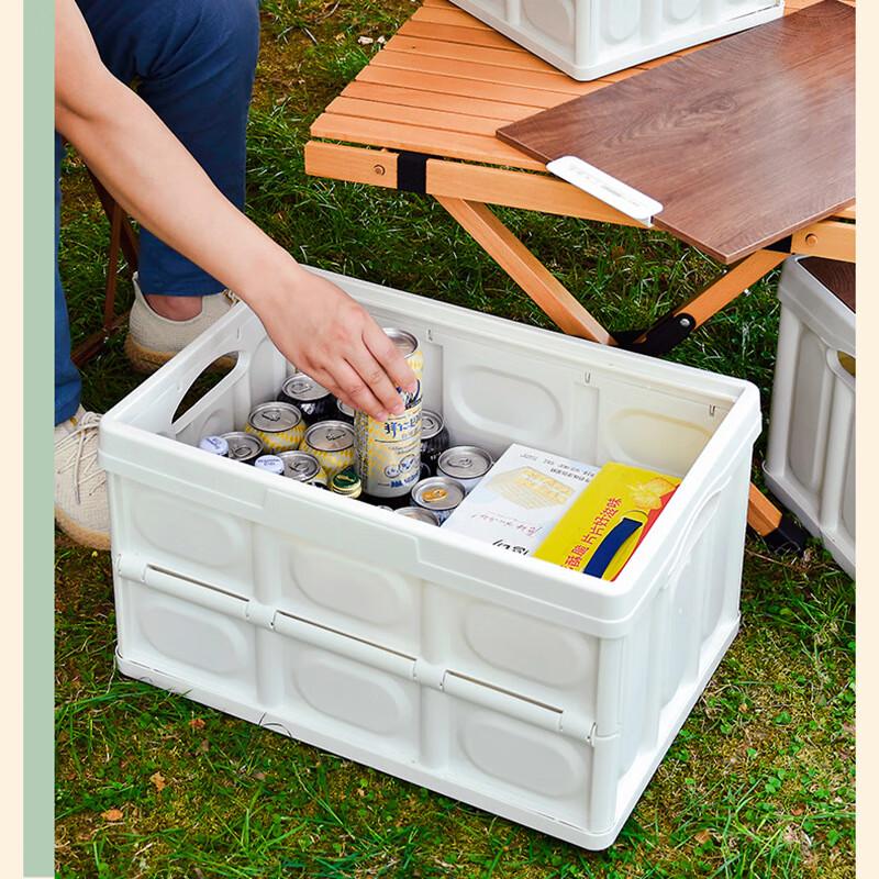 Yuzhan Foldable Outdoor Storage Box with Wooden Lid