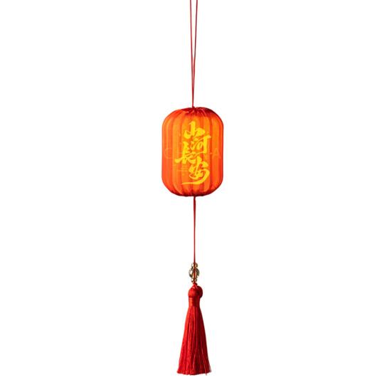 Warm Ambient Lighting Traditional Mini Chinese Lantern with LED Light, Handheld Middle Winter Melon Shaped Lamps Autumn Festival for Spring Festival,